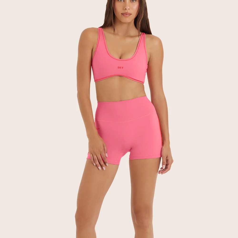 SET Active Sports Resort in Lotus pink (sports bra, shorts and leggings)included